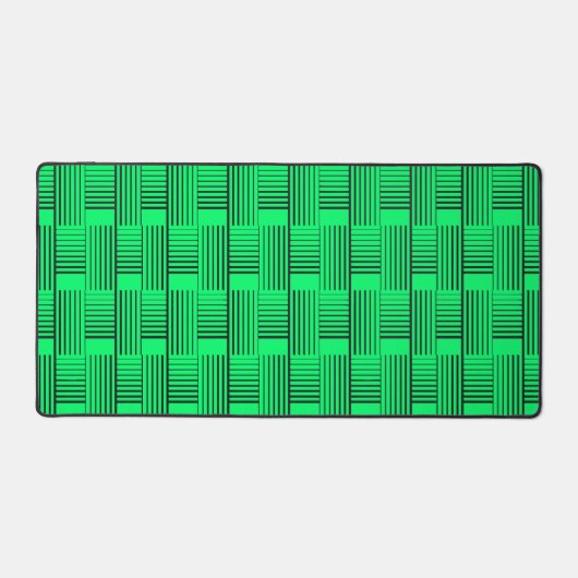 Abstract Weave op Neon Green Bureaumat (Voorkant)