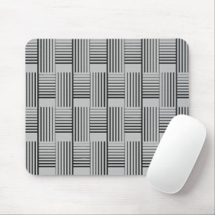 Abstract Weave op zilvergrijs Muismat