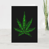 Abstract Weed Leaf Kaart (Voorkant)