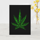 Abstract Weed Leaf Kaart (Gele Bloem)