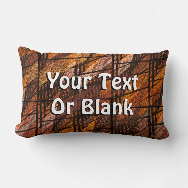 Abstract Weefpatroon Nummer 1 Kussen (Voorkant)