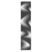 Abstract weefsel in zwart en wit korte tafelloper (Voorkant)
