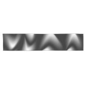 Abstract weefsel in zwart en wit korte tafelloper (Horizontaal)