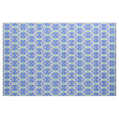 Abstract weefsel met modern blauw diamant stof (Yard (91,4 cm))