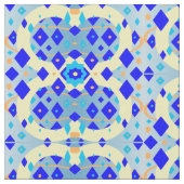 Abstract weefsel met modern blauw diamant stof (Close Up)