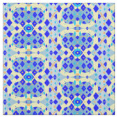 Abstract weefsel met modern blauw diamant stof (Swatch)