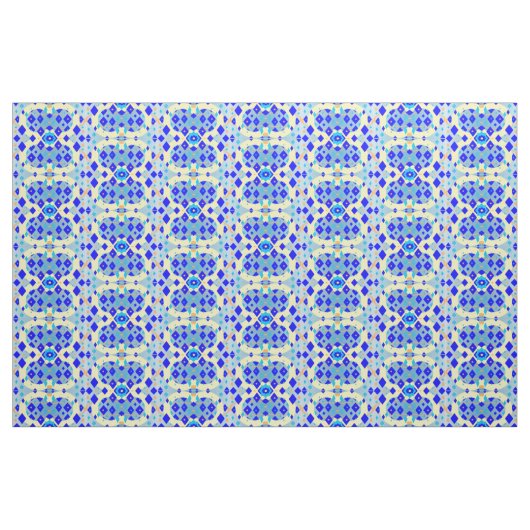 Abstract weefsel met modern blauw diamant stof (Fat Quarter)
