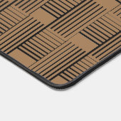 Abstract weefsel op bruin bureaumat (Hoek)