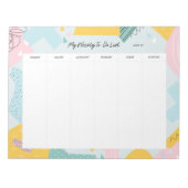 Abstract weekblad notitieblok (Voorkant)