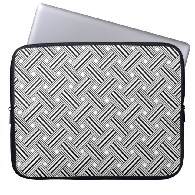 Abstract weerpatroon laptop sleeve (Voorkant)
