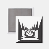 abstract wegperspectief magneet (Voorkant / Achterkant)