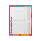 Abstract wekelijks om de planner van de Blocnote v (Linkerzijde)