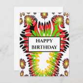 abstract wenskaart (Voorkant / Achterkant)