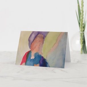 Abstract Wenskaart Guardian Angel Kaart