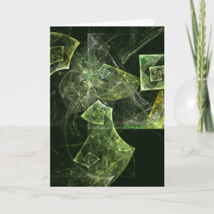 Abstract Wenskaart met verdraaide balans Kaart