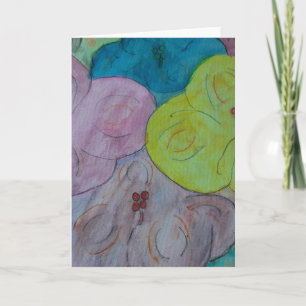 Abstract Wenskaart van Floral Kaart