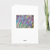 Abstract Wenskaart van Spring Crocus Kaart (Achterkant)
