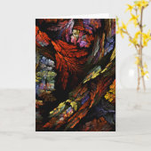 Abstract Wenskaart voor kleurenharmonie Kaart (Gele Bloem)