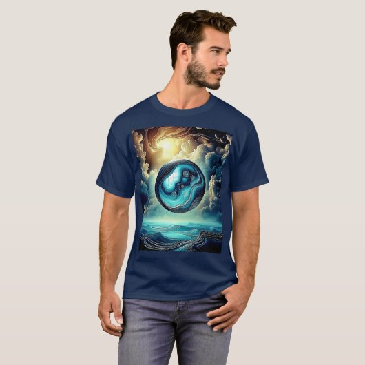 Abstract Wereldbol T-shirt (Voorkant volledig)