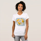 Abstract Wereldbol Vrouwen T-shirt (Voorkant volledig)