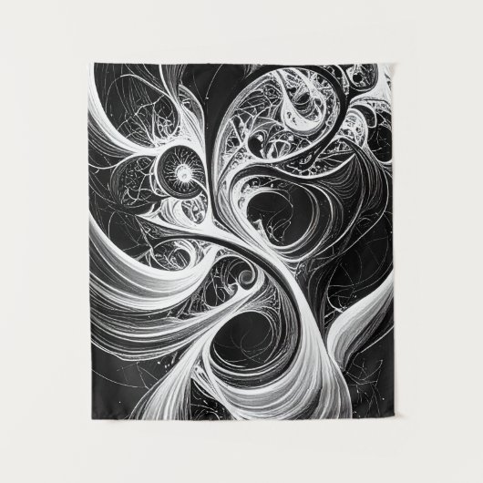 Abstract wervelend mind netwerk tapijt wandkleed (Voorkant)