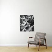 Abstract wervelend mind netwerk tapijt wandkleed (In situ)