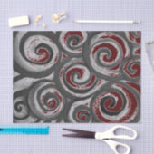 Abstract wervelgrijs maroon tissuepapier (Craft)