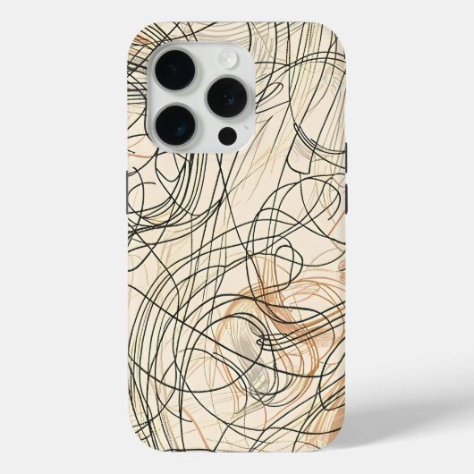 Abstract wervellijnpatroon Case-Mate iPhone case (Achterkant)