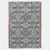 Abstract wervelpatroon #56 deken (Voorkant Verticaal)