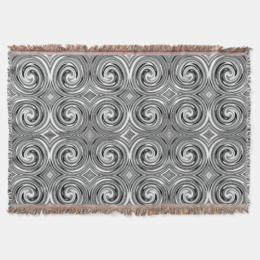 Abstract wervelpatroon #56 deken (Voorkant)