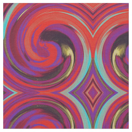Abstract wervelpatroon #89 stof (Close Up)