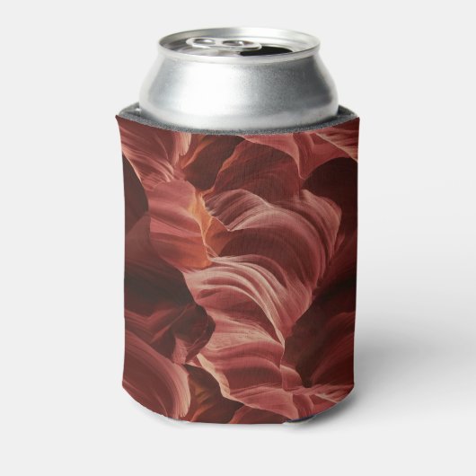 Abstract wervelpatroon van Antelope Canyon Blikjeskoeler (Blikje Achterkant)