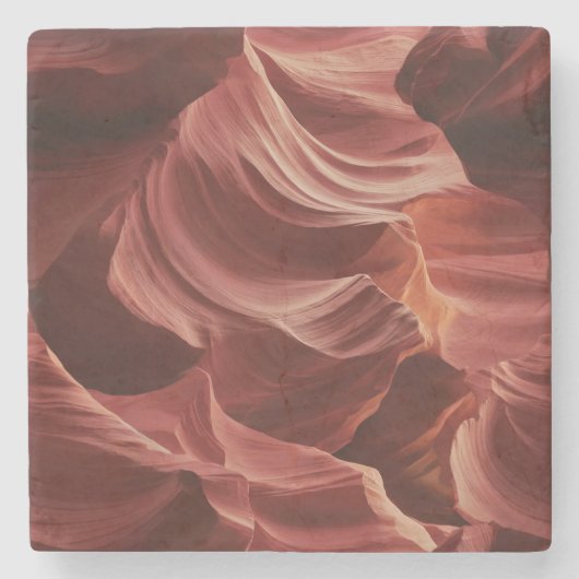 Abstract wervelpatroon van Antelope Canyon Stenen Onderzetter (Voorkant)