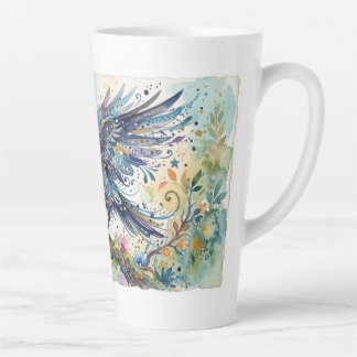 Abstract Whimsical Waterverf Kraai Mok