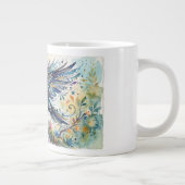 Abstract Whimsical Waterverf Kraai Mok (Rechts)