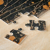 Abstract Whimsical Woman and Butterfly Legpuzzel (Zijkant)