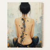 Abstract Whimsical Woman and Butterfly Planner (Achterkant)