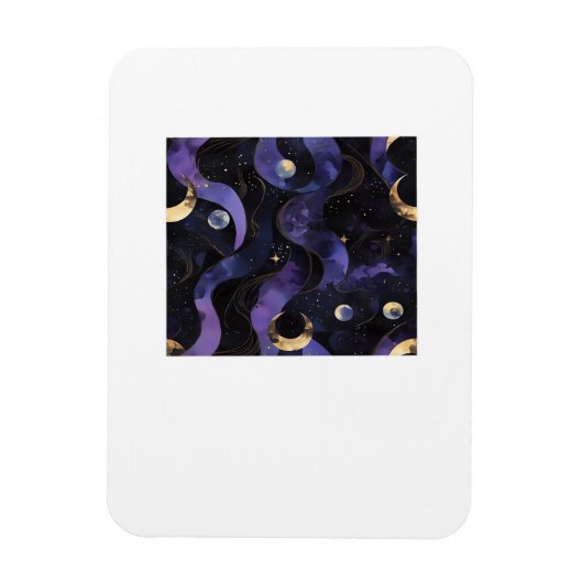 Abstract Whimsigoth Pattern Classic Magneet (Verticaal)