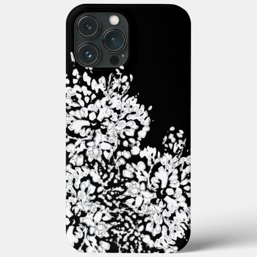 Abstract White Flower Hoesje-Mate iPhone Case (Achterkant)