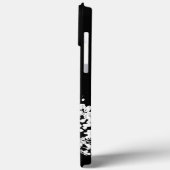 Abstract White Flower Hoesje-Mate iPhone Case (Achterkant / Links)