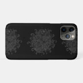 Abstract White Outline Waves Seamless Phone Case (Achterkant (horizontaal))