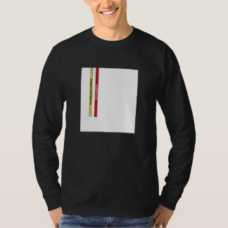 Abstract White Square Straps Illustration Graphic  T-shirt