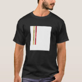 Abstract White Square Straps Illustration Graphic  T-shirt (Voorkant)