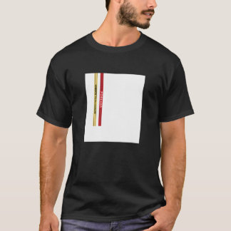 Abstract White Square Straps Illustration Graphic  T-shirt