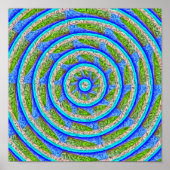 Abstract wiel 2 poster (Voorkant)