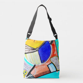 Abstract wiel crossbody tas