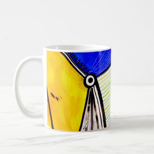 Abstract wiel koffiemok (Links)