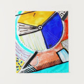 Abstract wiel wandkleed (Voorkant)