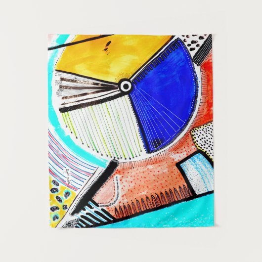 Abstract wiel wandkleed (Voorkant)