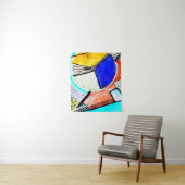 Abstract wiel wandkleed (In situ)